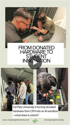 #ai #hpc #techforgood #aiforgood #digitalequity #innovation #highereducation #datascience #stem #computeforall #donatetech | Computing for Humanity