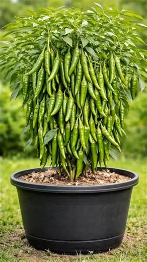 This Plant Is LOADED with Green Chillies! 🌶️ You Won’t Believe This! #shorts #viral