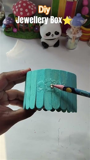 Diy Jewellery Box Part 2🩵🌼 #diy #craft #shortvideo #short #shorts #viralshorts #viral #part2