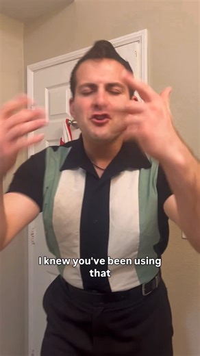 Tony the Greaser on Instagram: "One of the perks of dating a Greaser is that you NEVER run out of hair product. Has this happened to you? #greaser #rockabilly #1950sstyle #greasergirl #pomade"