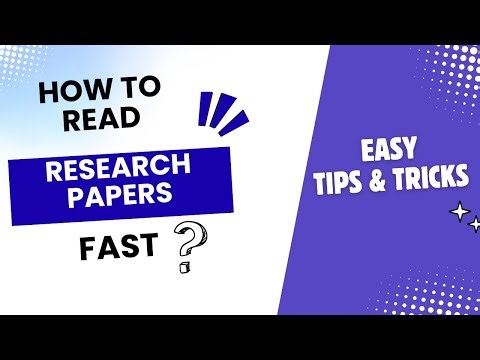Read Research Papers in Less Time | Research Skills for Beginners