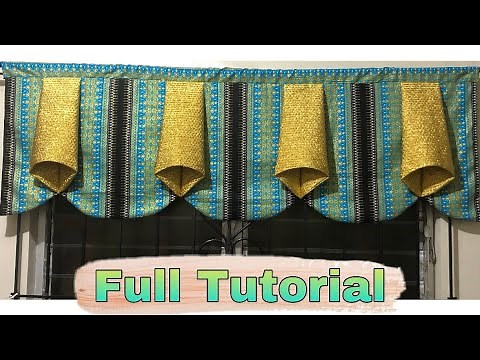 How to make EASY Valance Curtain | Step by Step Tutorial | So Simple And Easy Curtain
