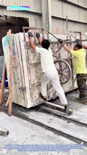 Moving Monoliths: Transporting Large Slabs with a Wheelbarrow