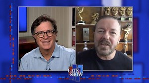 Friend of the show Ricky Gervais, who created, wrote and directed “After Life,” dangles a few details about the show’s second season which is streaming now on Netflix. | The Late Show with Stephen Colbert