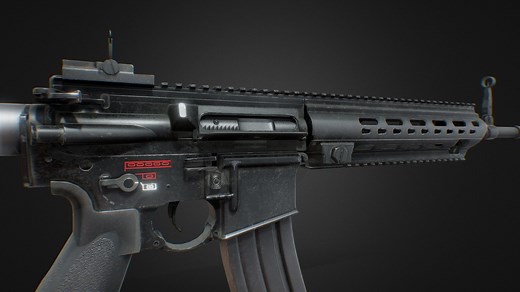 HK 416 A7 (free download) - Download Free 3D model by r4m