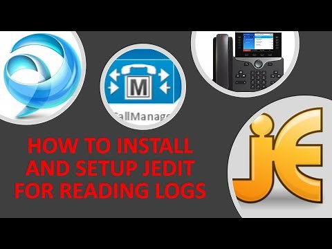 Install jEdit and setup for CUCM log reading