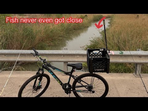How did my bicycle fishing adventure go?
