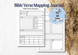Bible Verse Mapping Journal: Digital Study Guide (A4, A5) (digital Download) - Etsy