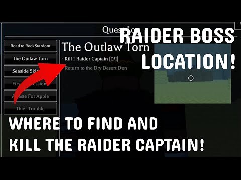 THE RAIDER CAPTAIN BOSS LOCATION (OUTLAW TORN QUEST) in Pilgrammed Roblox