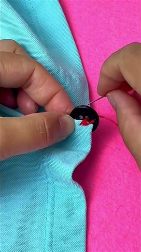 Perfect Overcasting Stitch for Denim | Strong & Clean Hand Sewing Trick 🧵✨ #viralshorts