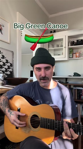 You can paddle up stream Hear an eagle scream See deer and otter too! All the folks on the bank Say there goes Hank! In his big green canoe #countrymusic #canoe #folkmusic #folksongs #fyp