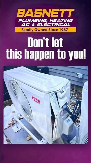 Mini Splits Damaged by Ice Chunks #littletonma