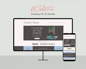 Wix Website Design Template | Self Publishing Indie Author | Simple and Easy Interface | 03 - Etsy