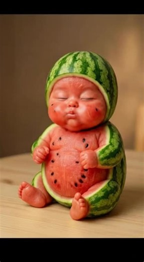 watermelon #Add their children looking like them and dressed similarly