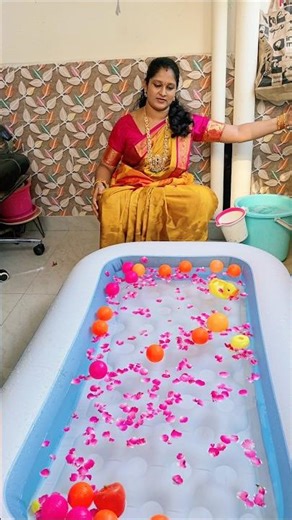 ఇంట్లోనే swimming pool 🏊‍♀️ 🤣