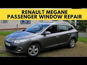 Removing the door and window panel on Renault Megane 3