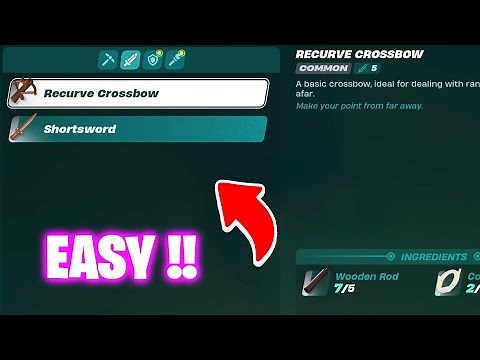 How to hit and deal damage with a recurve crossbow in a survival world Fortnite