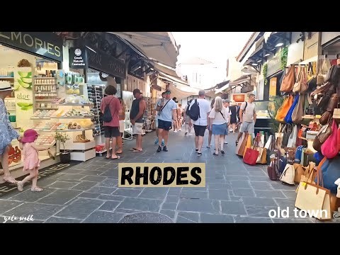 Rhodes Greece Walking Tour (Old Town, Lindos, Beaches)