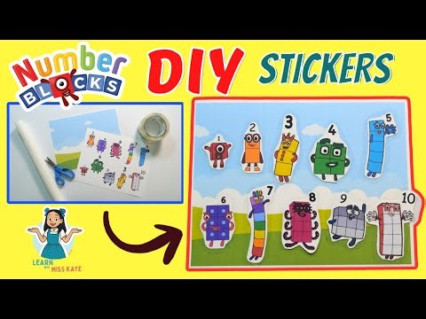 DIY NUMBERBLOCKS STICKERS | Count 1 to 10 | Counting for Toddlers and Preschoolers