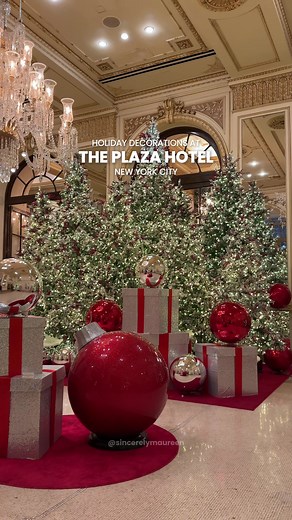 Christmas at The Plaza Hotel in New York City