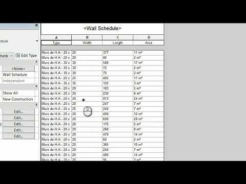 Revit ESTR - Area quantification in walls