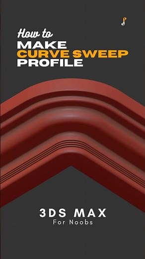 Make Rounded Chamfer in Sweep Profiles | 3ds max For Noobs #3dsmax #3dtutorial #3dtips #3d