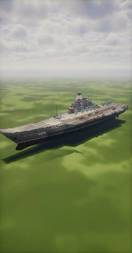 Building the Admiral Kuznetsov Aircraft Carrier in Minecraft #minecraftrealistic