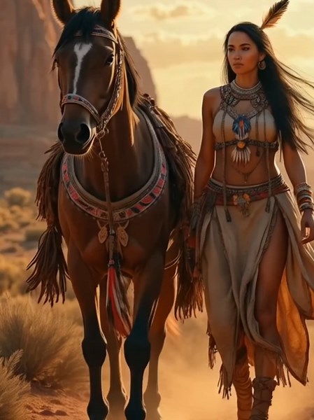 Native American Female Warriors: Strength and Beauty