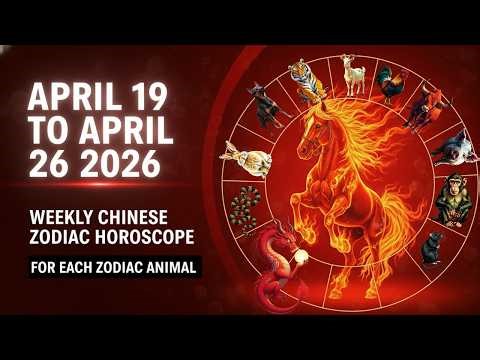 Weekly Chinese Zodiac Horoscope: April 19 to April 26 2026 | for All Signs