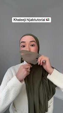 Khaleeji Hijab Tutorial 🇦🇪 #hijab #emirati #khaleeji #hijabtutorial #shortsfeed