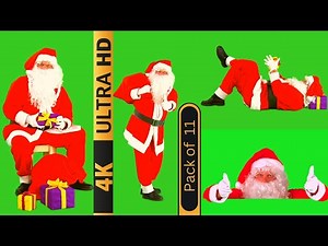 Santa Claus Green Screen | Christmas Pack 4K No Copyright | Free Stock Footage #green #greenscreen