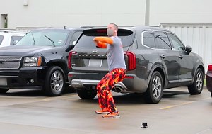 A video of a guy dancing alone in a parking lot will make you laugh and then cry!