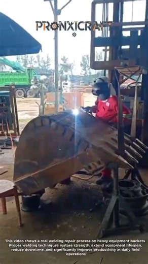 Heavy Equipment Welding Process to Restore Strength and Productivity