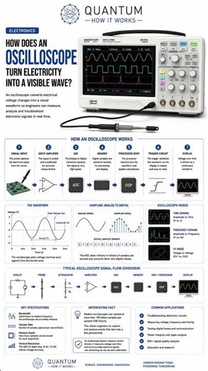 Quantum How It Works | Electronics | How Does An Oscilloscope Turn Electricity Into A Visible Wave?