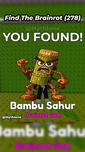 How To Get Bambu Sahur | Find the Brainrot ROBLOX