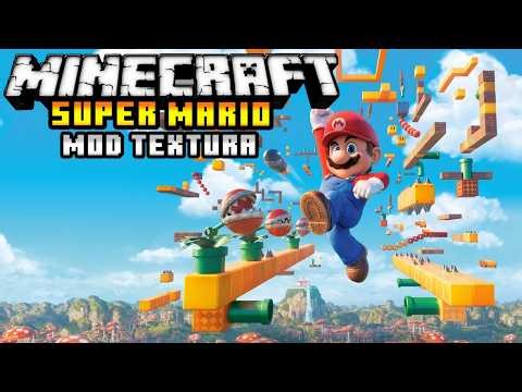 MOD Y TEXTURA DE SUPER MARIO BROS EN MINECRAFT PE 1.21 - MOD de Minecraft PE