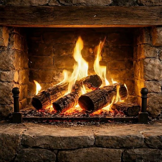 Fireplace 🔥 Cozy Crackling Fire Ambience for Relaxation & Sleep