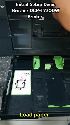 Initial Setup Demo Brother DCP-T720DW Printer #brotherdcp #printer #short #shortsvideo #shortsfeed