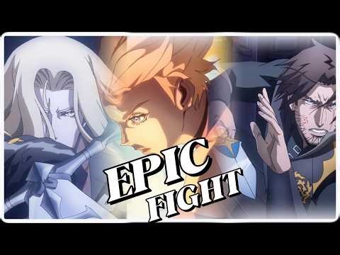 TRIANGLE EPIC FIGHT | Alucard Scene + EXPLAINED #castlevania #alucard #anime #shortvideo #viralvideo