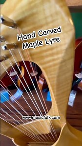 Hand Carved Maple Lyre! #lyre #handmade #folk #instrument #germany #worldmusic #musichistory #art