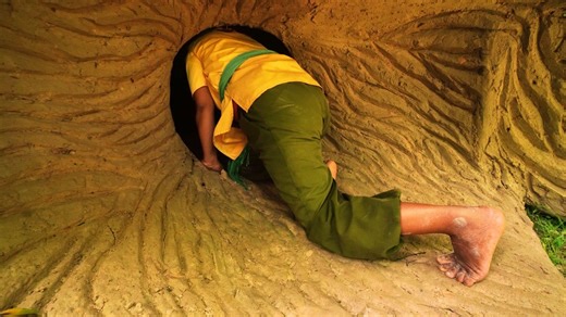 33K views · 748 reactions | Incredible Survival Girl Built A Log House Very Quiet in forest | Girl Survival | Facebook