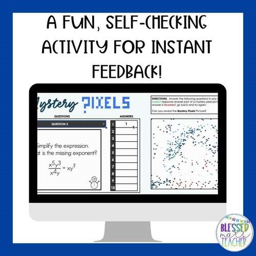 Functions from a Graph Digital Activity & Worksheet - 8th Grade - Winter