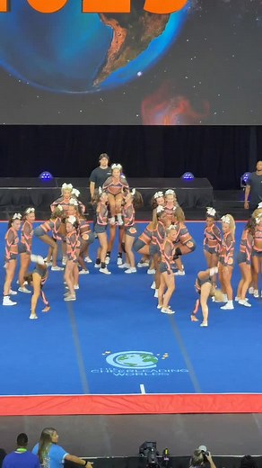 I got 99 problems but a peach ain’t one🍑 #cheer #cheerleading #stunts #cheerleaders #cheerleader #athletes #team #flips #pyramid #stingray #peach #worlds | Andysimoncheer
