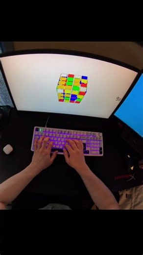 Virtual 4x4 Rubik’s Cube in 29.68 seconds (double parity)