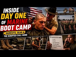 Inside Day One of Marine Boot Camp | Haircuts, Gear & The Famous Call Home