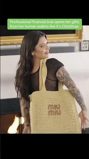 Financial Dominatrix opens gifts from her human wallets like it’s Christmas 🎄🎁