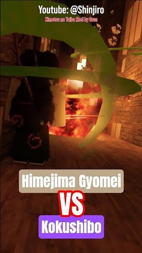 Kokushibo Vs Stone Pillar Himejima Gyomei in Minecraft Demon Slayer! #minecraft #demonslayer