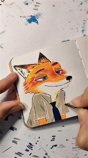 Drawing Nick from Zootopia 🦊❤️ #zootopia #nickandjudy #drawing #art