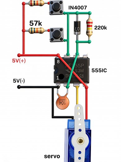Servo Motor Driver Circuit Explained #Shorts