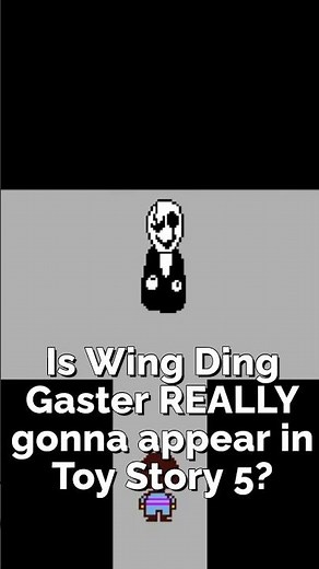 TOBY FOX IS VOICING GASTER IN TOY STORY 5???? 😲😲#shorts